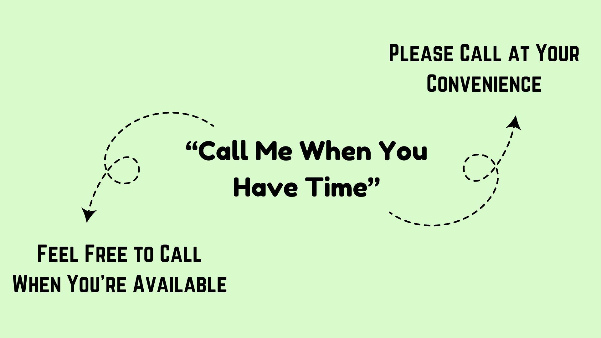 Professional Ways to Say Please Call at Your Convenience