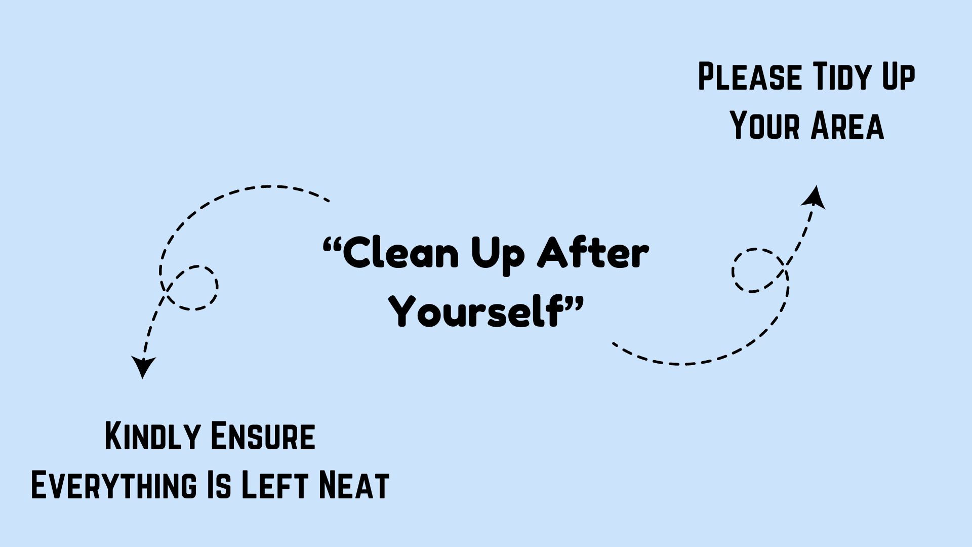 Professional Ways to Say Please Tidy Up Your Area